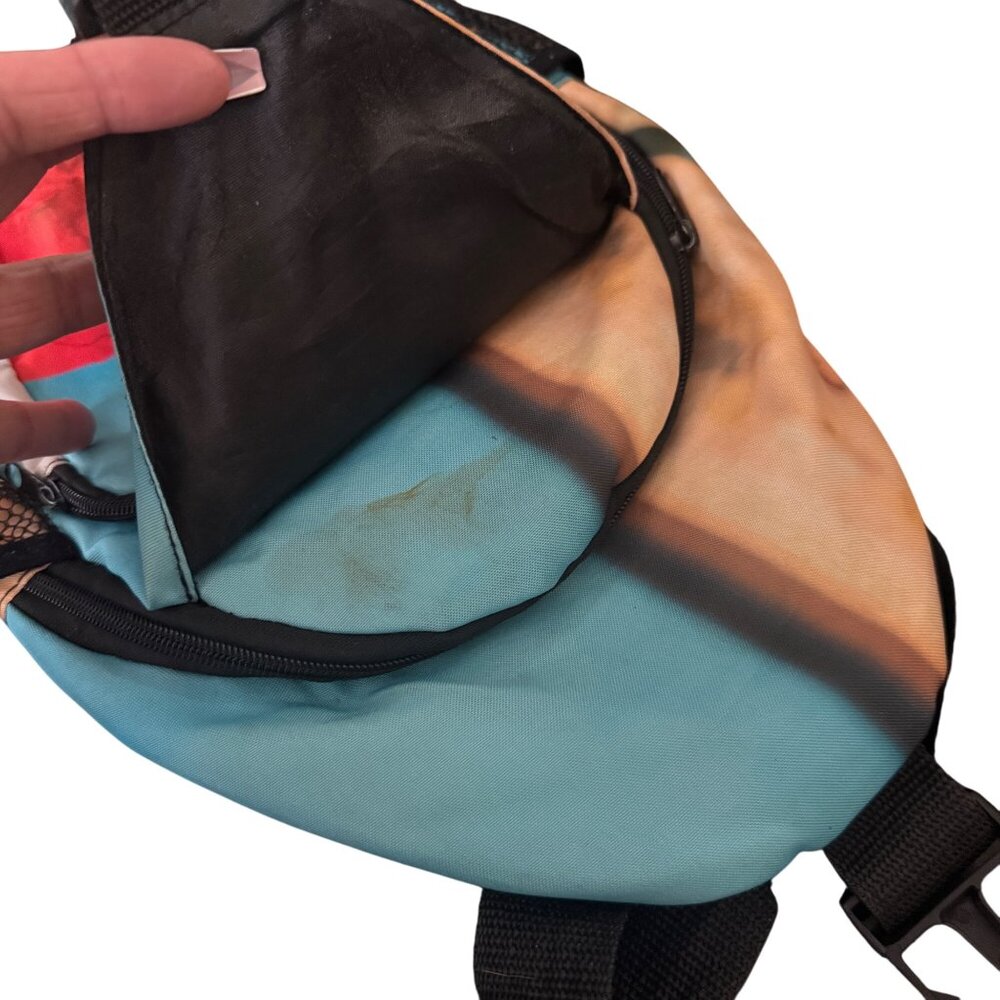 Nipsey Hussle Print Sling Backpack With Front Poc… - image 4